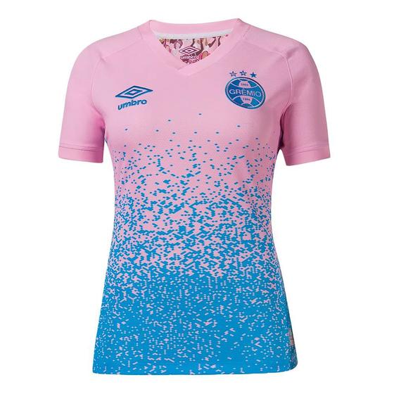 Imagem de Camisa umbro grêmio outubro rosa 2021 feminina - rosa g