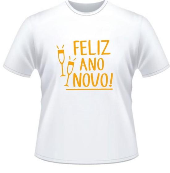 Imagem de Camisa Unissex Feliz Ano Novo Virada Camiseta Masculina E Baby Look Novidade