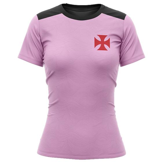 Imagem de  Camisa Vasco da Gama Feminina Lilas Baby Look Oficial Braziline