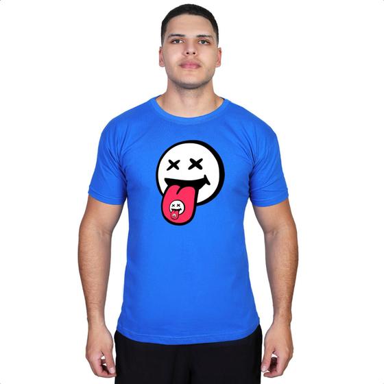 Imagem de Camisa Verão Personalizada Emoji Lambe Lambe Diversão Alta Qualidade