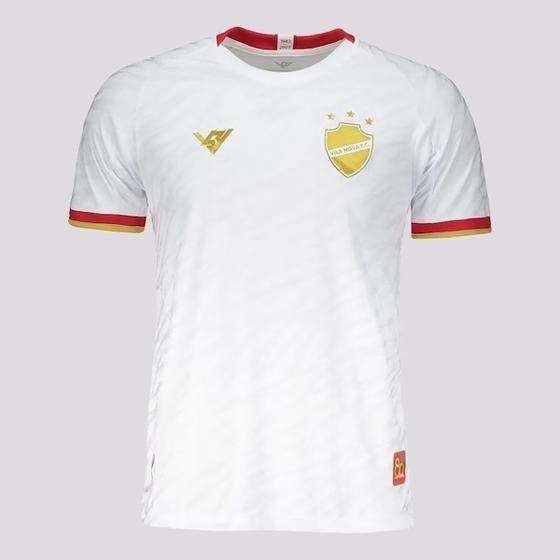 Imagem de Camisa Vila Nova Oficial V43 Jogo 2 2023 Masculina - Branco