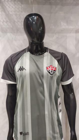 Imagem de Camisa Vitória Oficial Kappa Goleiro Cinza III 19/20