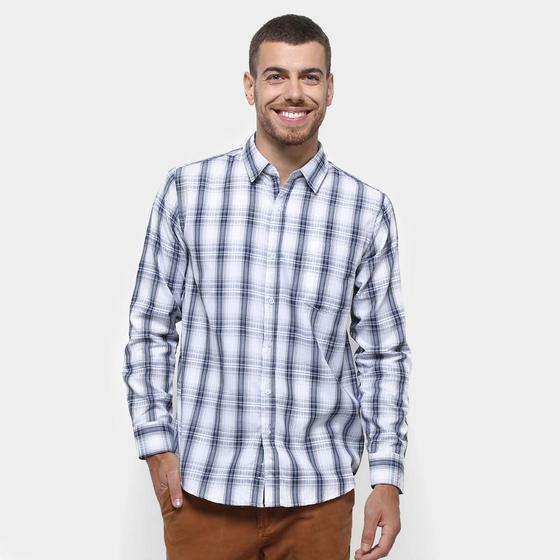 Camisa Xadrez Broken Rules Manga Longa Masculina Menor preço em Camisa Xadrez Broken Rules Manga Longa Masculina