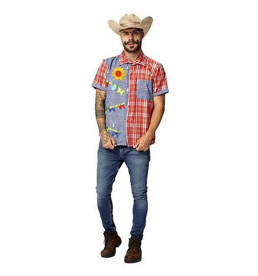 Camisa Xadrez de Festa Junina Roupa Masculina Adulta - Fantasias Carol ...