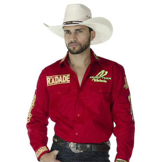 Imagem de Camisão Country Radade Masculina Bordada Texana Peao