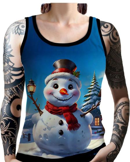 Imagem de Camise Camiseta Tshirt Natal Festas Boneco de Neve Noel 2