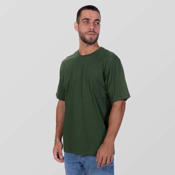 Imagem de Camiseta 02 meia malha verde militar