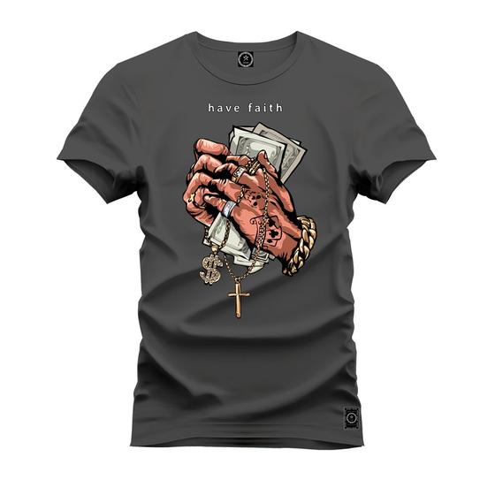 Imagem de Camiseta 100% Algodão Confortável Premium Estampada Money God