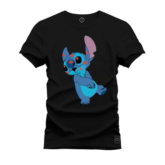 Imagem de Camiseta 100% Algodão Confortável Premium Estampada Stich