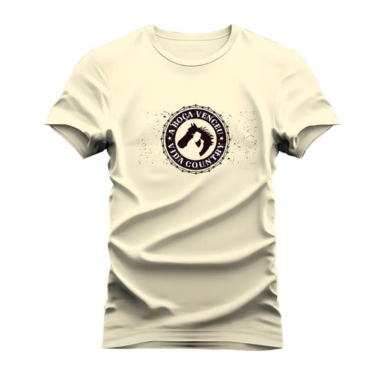 Imagem de Camiseta 100% Algodão Estampada Unissex Shirt A Roça Venceu