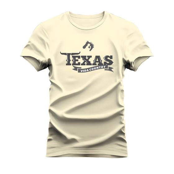 Imagem de Camiseta 100% Algodão Estampada Unissex Shirt Texas Country