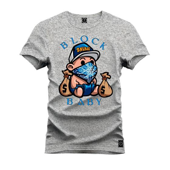 Imagem de Camiseta 100% Algodão Premium Estampada Block Baby