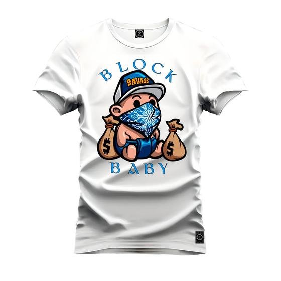 Imagem de Camiseta 100% Algodão Premium Estampada Block Baby