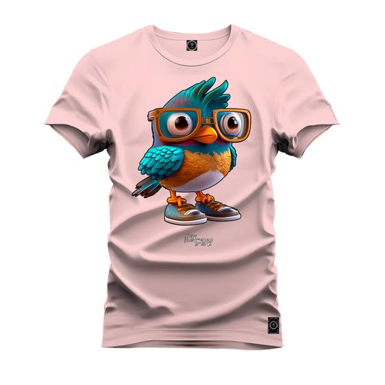 Imagem de Camiseta 100% Algodão Premium Estampada Passaro Nerd