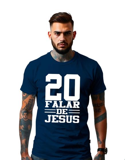 Imagem de Camiseta 20 FALAR Evangelica Unissex Camisa Gospel Jesus