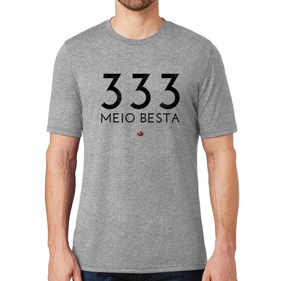 Imagem de Camiseta 333 Meio Besta - Foca na Moda