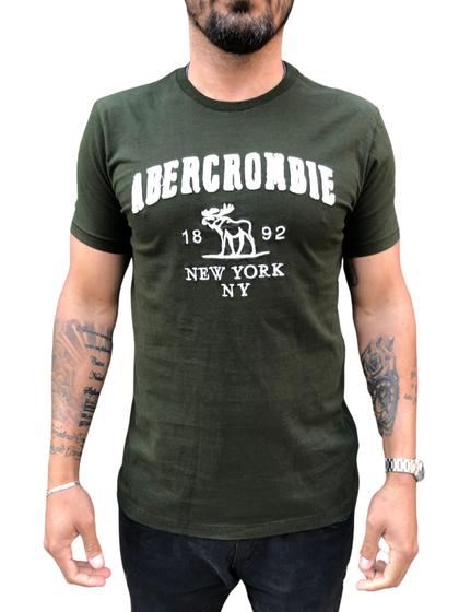 Imagem de Camiseta Abercrombie and Fitch Moose 1892 Verde Masculina