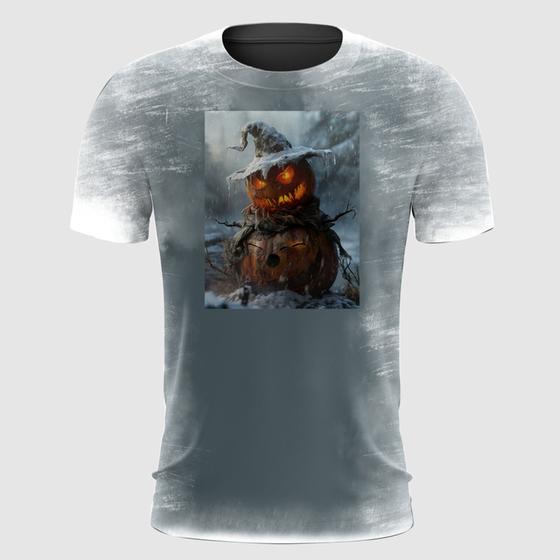 Imagem de Camiseta Abóbora Halloween na Neve