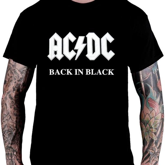 Imagem de Camiseta Ac dc back in black Rock