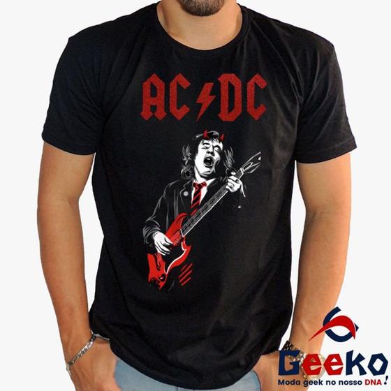 Imagem de Camiseta ACDC 100% Algodão Rock Geeko