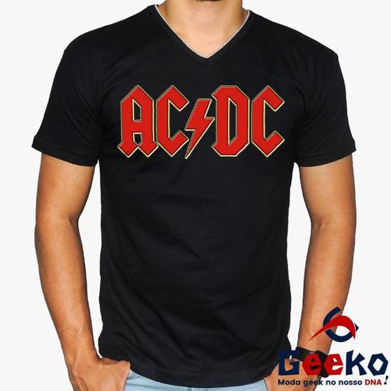Imagem de Camiseta ACDC 100% Algodão Rock Geeko