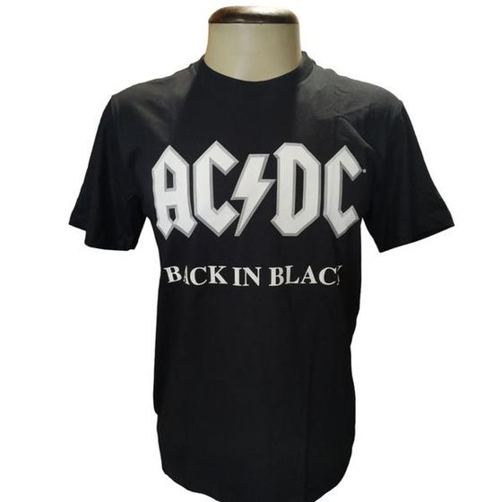 Imagem de Camiseta acdc back in black tamanho : p