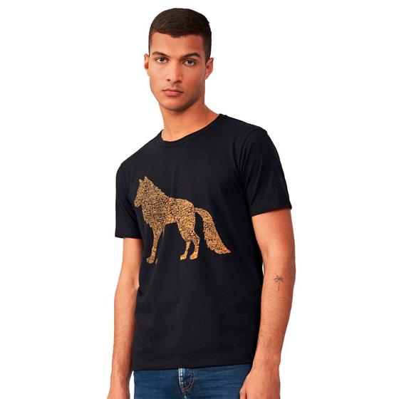 Imagem de Camiseta Acostamento Wolf Casual IN23 Preto Masculino