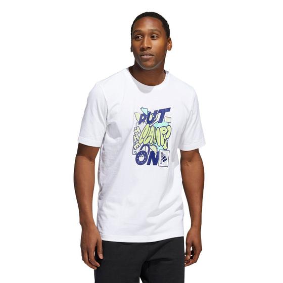 Imagem de Camiseta Adidas Basquete Estampada Masculina