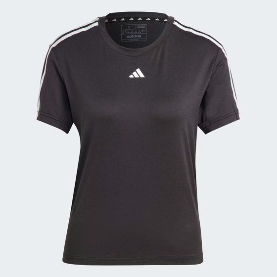 Imagem de Camiseta Adidas Essentials 3 Listras Feminina - Preta