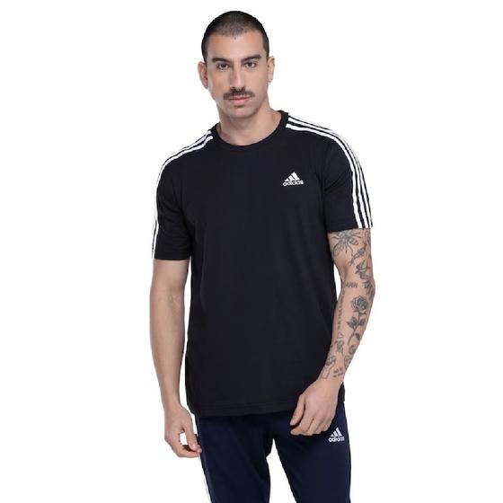 Imagem de Camiseta Adidas Essentials 3 Stripes Aeroready - Preto