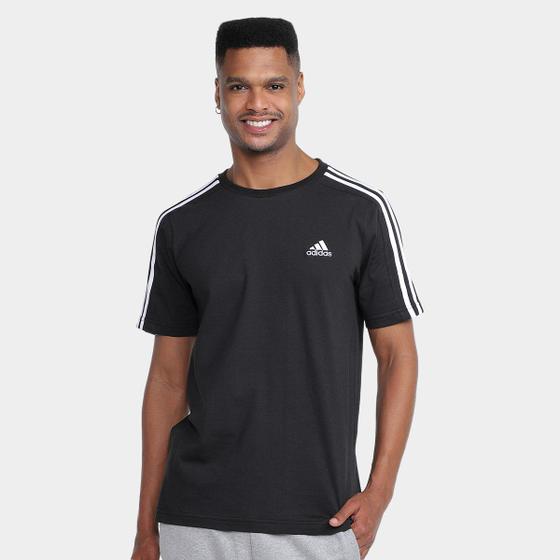 Imagem de Camiseta Adidas Essentials 3 Stripes Masculina