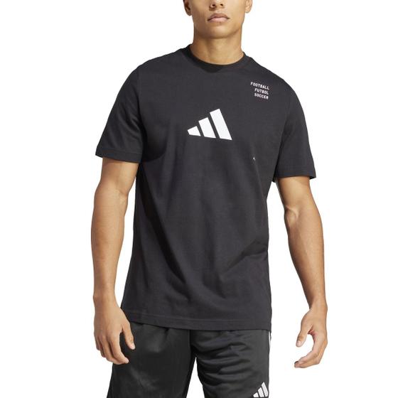 Imagem de Camiseta Adidas  Football Category Logo Cor: Preto - Tamanho: M