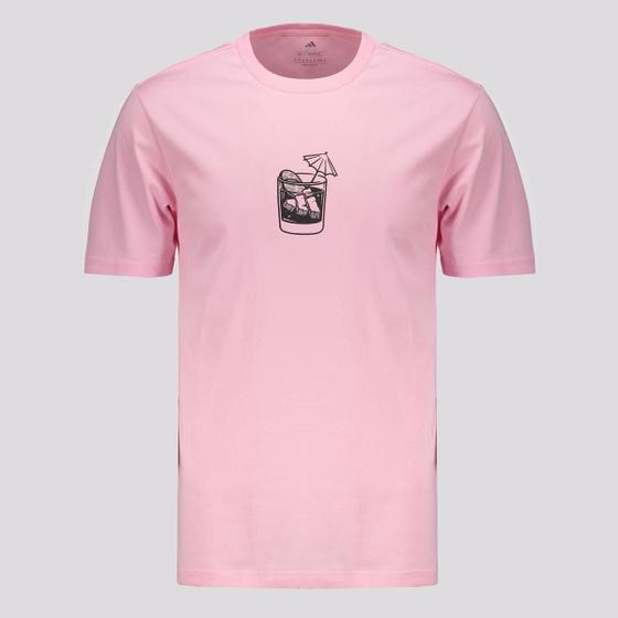 Imagem de Camiseta Adidas Grafica Drink Rosa