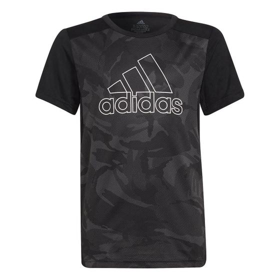 Imagem de CAMISETA ADIDAS JUVENIL ESTAMPADA DESIGNED TO MOVE GT142 Preto/Cinza