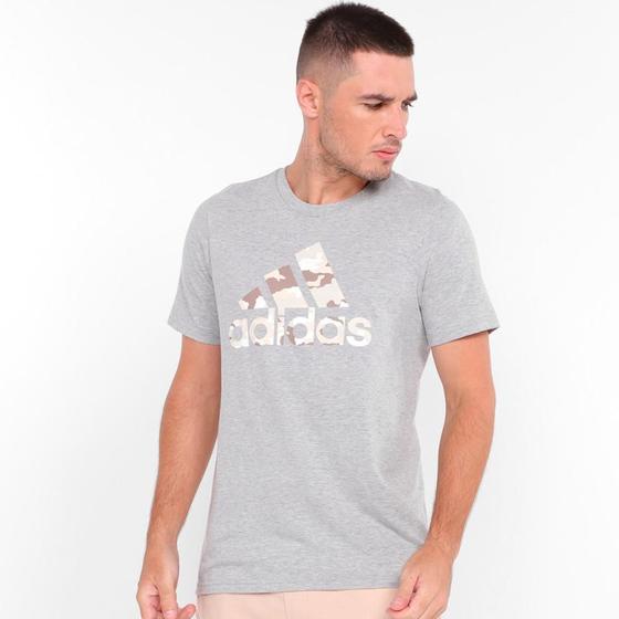 Camiseta Adidas Logo Camuflada Masculina Menor preço em Camiseta Adidas Logo Camuflada Masculina