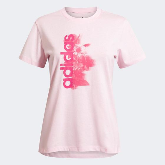 Imagem de Camiseta Adidas Logo Linear Floral Feminina