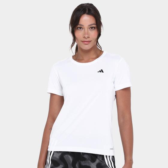 Imagem de Camiseta Adidas Own The Run 3 Listras Feminina