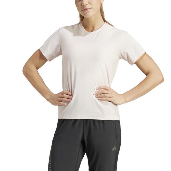 Imagem de Camiseta Adidas Own The Run Feminina Cor: Bege - Tamanho: G