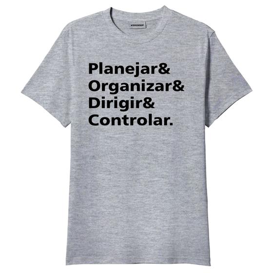 Imagem de Camiseta Administração Planejar Organizar