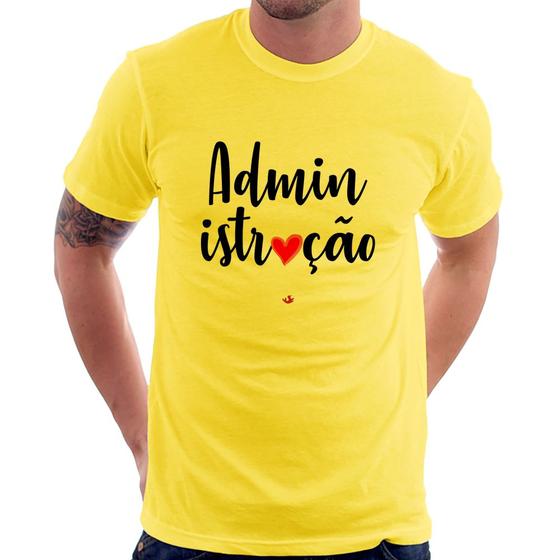 Imagem de Camiseta Administração por amor - Foca na Moda