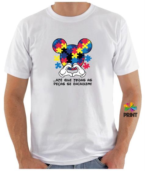 Imagem de Camiseta Adulto Autismo Até Que Todas as Peças se Encaixam Est. 1.15 - Autista Zlprint