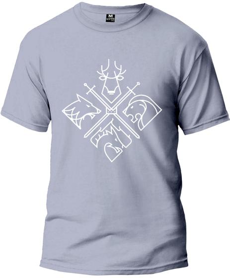 Imagem de Camiseta Adulto Escudo Games Off T. Masculina Tecido Premium 100% Algodão Manga Curta Fresquinha