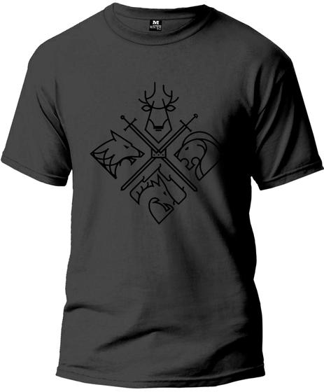 Imagem de Camiseta Adulto Escudo Games Off T. Masculina Tecido Premium 100% Algodão Manga Curta Fresquinha