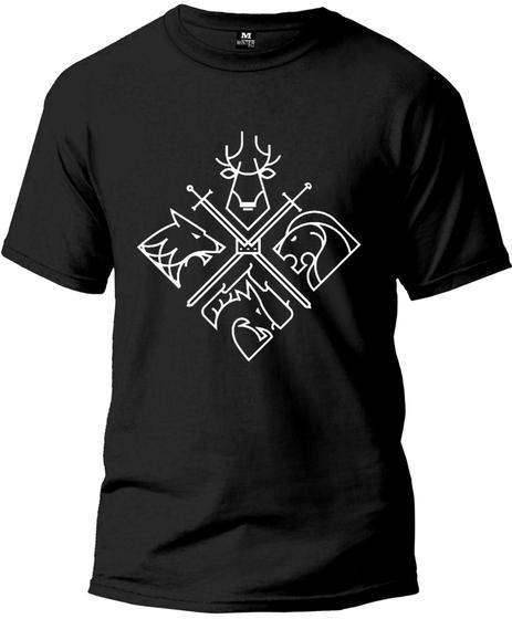 Imagem de Camiseta Adulto Escudo Games Off T. Masculina Tecido Premium 100% Algodão Manga Curta Fresquinha