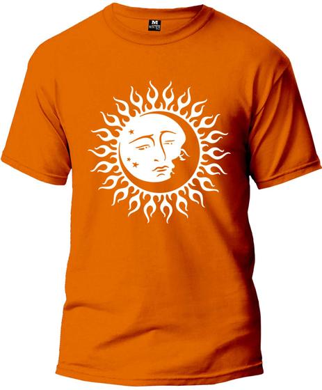 Imagem de Camiseta Adulto Lua e Sol Masculina Tecido Premium 100% Algodão Manga Curta Fresquinha