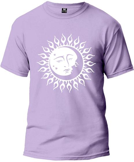 Imagem de Camiseta Adulto Lua e Sol Masculina Tecido Premium 100% Algodão Manga Curta Fresquinha
