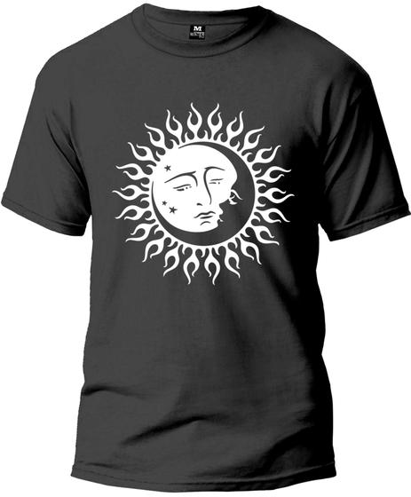 Imagem de Camiseta Adulto Lua e Sol Masculina Tecido Premium 100% Algodão Manga Curta Fresquinha