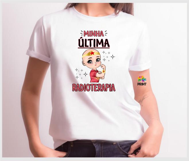 Imagem de Camiseta Adulto Minha Ultima RADIOGRAFIA Est. Mulher Maravilha  - Quimioterapia Zlprint 