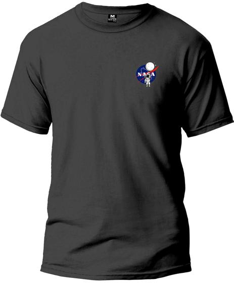 Imagem de Camiseta Adulto Nasa Astronauta Classic Masculina Tecido Premium 100% Algodão Manga Curta Fresquinha