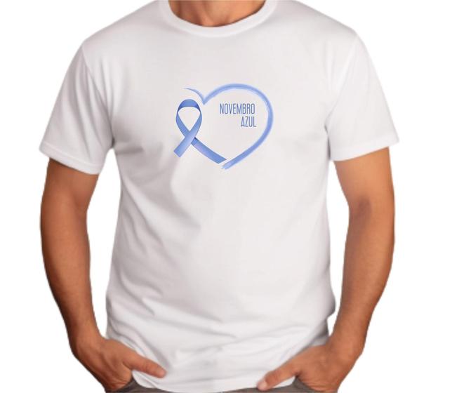 Imagem de Camiseta Adulto NOVEMBRO AZUL Coração  Est.10 - ZLprint